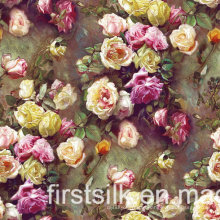 Silk Available Pirnt Artwork 50 Stock Fabric